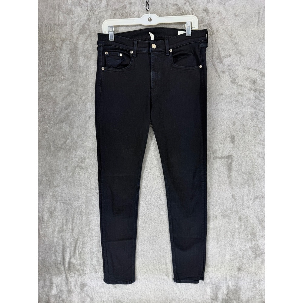 Rag‎ & Bone Skinny Jeans Womens 30 Coal Dark Wash Mid Rise Denim W1502K520